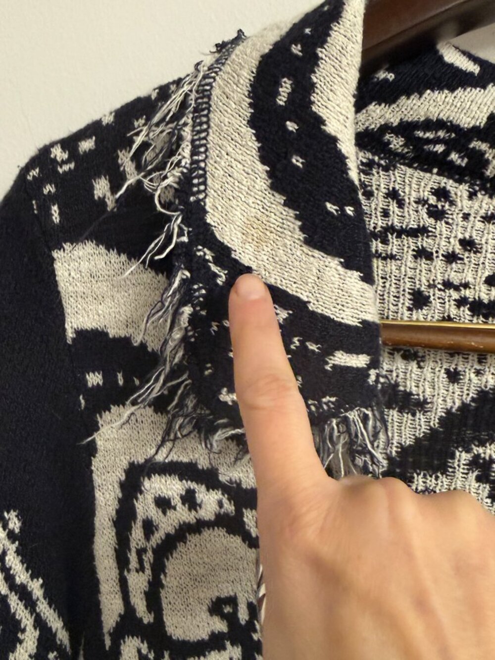 Free People Smitten Kitten Slouchy Mandala Boho Cardigan Medium - Picture 8 of 11